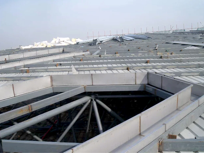 顺义安吉县体育馆网架